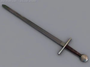 &eacute;p&eacute;e courte Modèle 3D