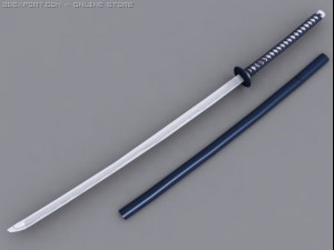 katana sword Model 3D