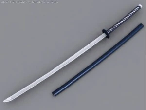 spada katana Modello 3D
