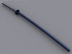 katana sword Model 3D