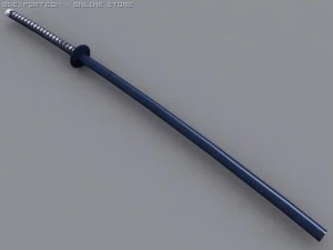 spada katana Modello 3D