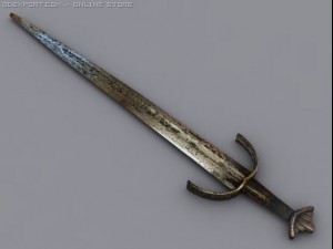 claymore sword 3D 모델