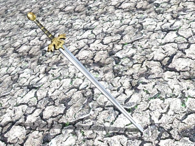 dragor sword 3D Model .c4d .max .obj .3ds .fbx .stl .blend 