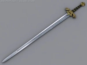 &eacute;p&eacute;e de dragon Modèle 3D