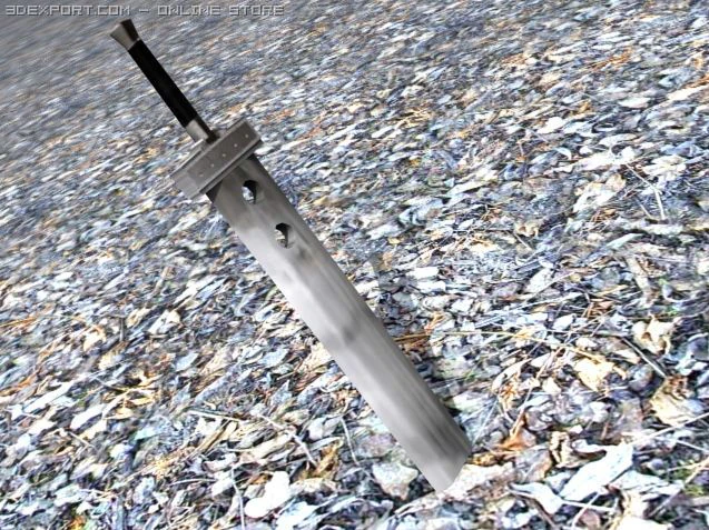 buster sword 3D Model .c4d .max .obj .3ds .fbx .stl .blend