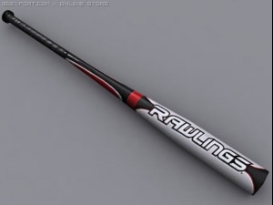 aluminum baseball bat 3D Model