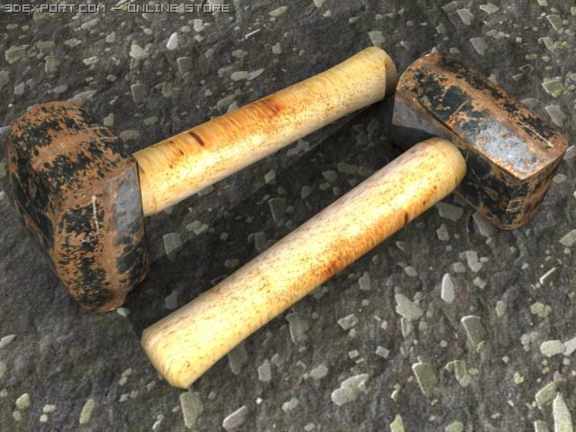 marreta Modelo 3D .c4d .max .obj .3ds .fbx .stl .blend 