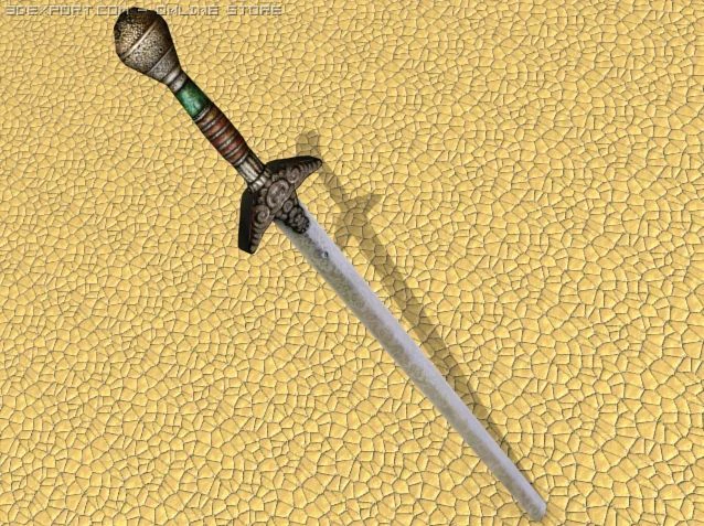 엑조티카 검 3D 모델 .c4d .max .obj .3ds .fbx .stl .blend 