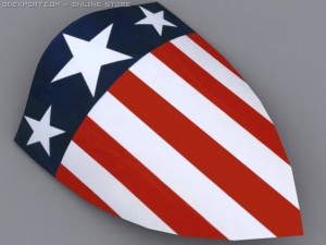 classic captain america shield 3D Model