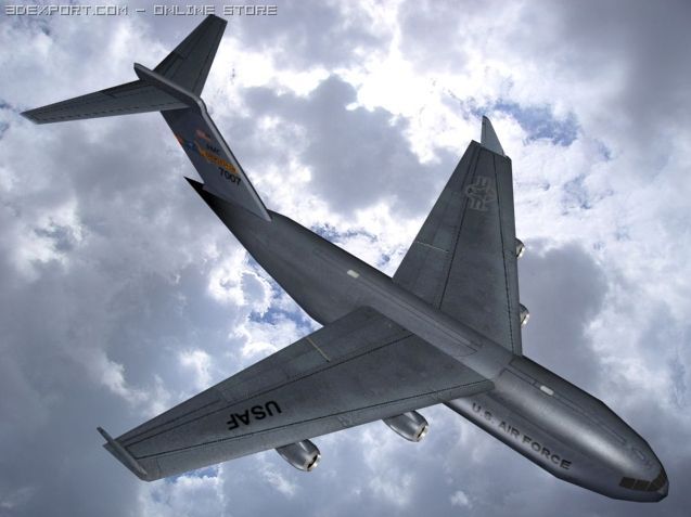 c17 globemaster iii Model 3D .c4d .max .obj .3ds .fbx .stl .blend 