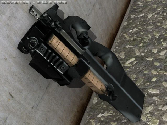 fn p90 Modelo 3D .c4d .max .obj .3ds .fbx .stl .blend 