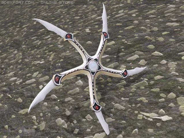 glaive Model 3D .c4d .max .obj .3ds .fbx .stl .blend 