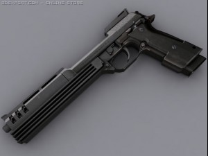 beretta auto 9 3D Model