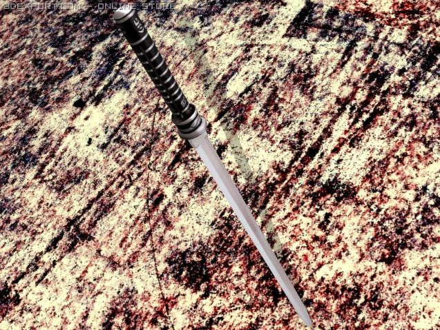 daywalker sword 3D Model .c4d .max .obj .3ds .fbx .stl .blend 