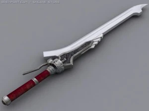 red queen sword 3D Model