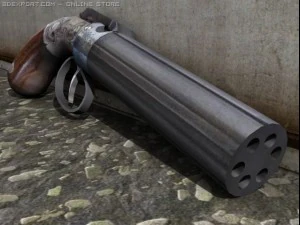 ethan allen seis atiradores Modelo 3D