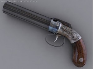ethan allen six shooter 3Dモデル