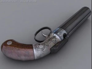 ethan allen six shooter 3D Model