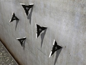 three point ninja star 3Dモデル