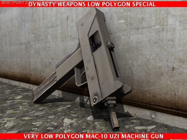 special mac10 uzi Modello 3D .c4d .max .obj .3ds .fbx .stl .blend 