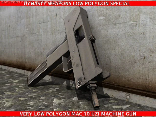 sp&eacute;cial mac10 uzi Modèle 3D .c4d .max .obj .3ds .fbx .stl .blend 