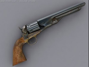 percussion revolver 3D Модель
