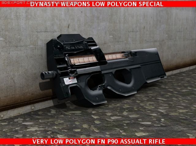 special fn p90 Modelo 3D .c4d .max .obj .3ds .fbx .stl .blend 
