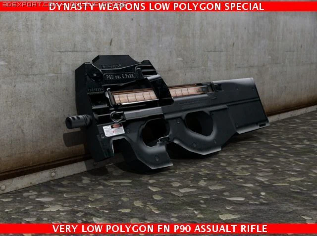 special fn p90 3D Model .c4d .max .obj .3ds .fbx .stl .blend