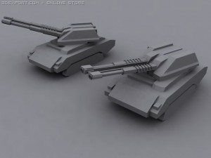 grizzly heavy battle tank Model 3D