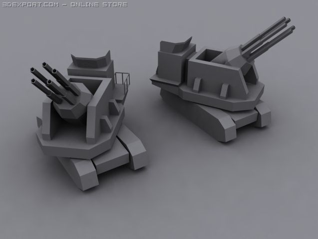 hog artillery tank Modelo 3D .c4d .max .obj .3ds .fbx .stl .blend 