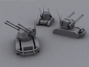 ocelot antiair tank Model 3D