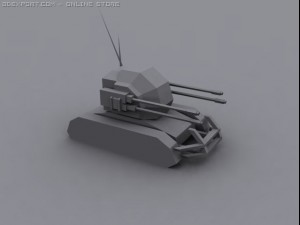 ocelot antiair tank 3D Модель