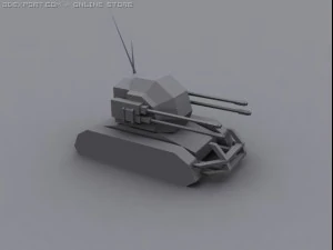 ocelot antiair tank 3D Model