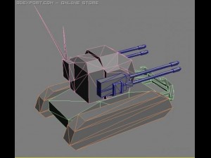 ocelot antiair tank 3D Модель