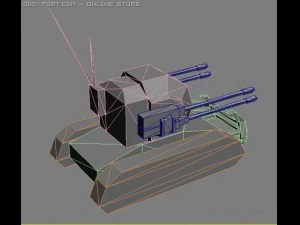 ocelot antiair tank 3D Model