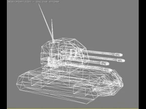 ocelot antiair tank 3D Model