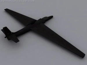 u2 spy plane 3D Model