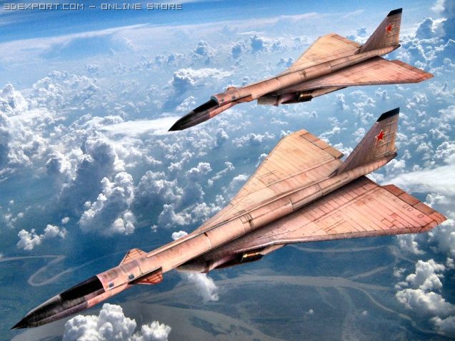 sukhoi t4s100 3D Модель .c4d .max .obj .3ds .fbx .stl .blend