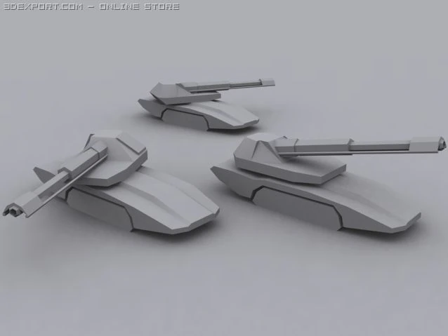 wolf main battle tank 3D Model .c4d .max .obj .3ds .fbx .stl .blend 