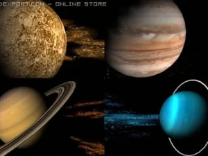 sistema solar Modelo 3D