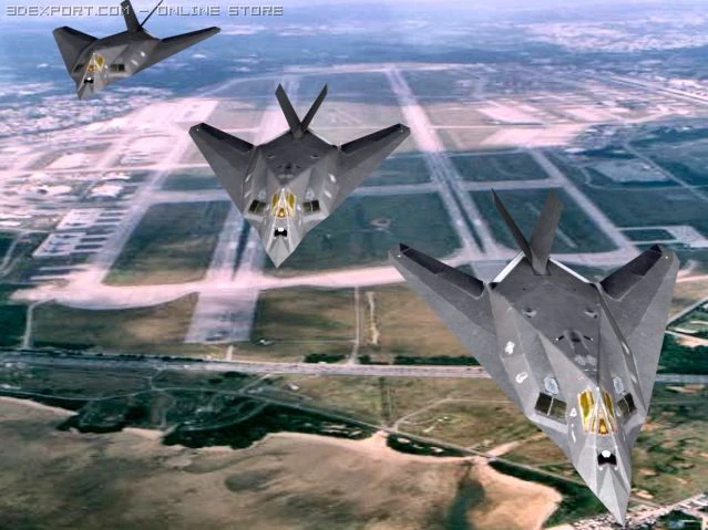 f117 a stealth fighter 3D Model .c4d .max .obj .3ds .fbx .stl .blend 