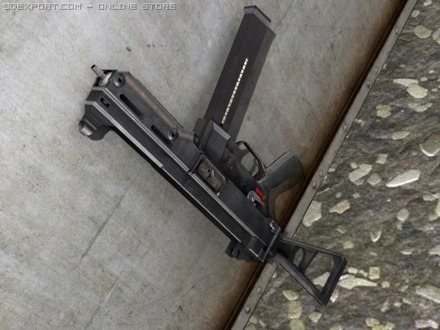 heckler   koch ump 45 3D Model .c4d .max .obj .3ds .fbx .stl .blend 
