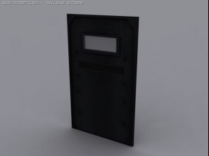 solid riot shield 3D 模型