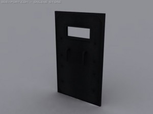 solid riot shield 3D 模型