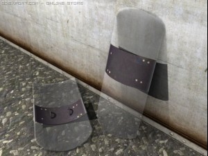 civilian riot shield 3D Model
