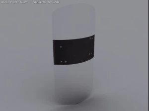 civilian riot shield 3D Model