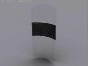 civilian riot shield 3D 모델