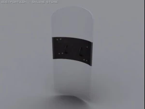 civilian riot shield 3D Model