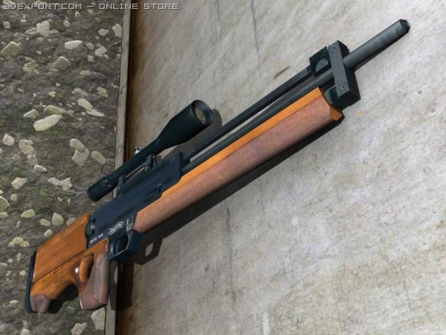 walther wa 2000 3D Model .c4d .max .obj .3ds .fbx .stl .blend 