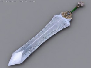 holy avenger sword 3D Model